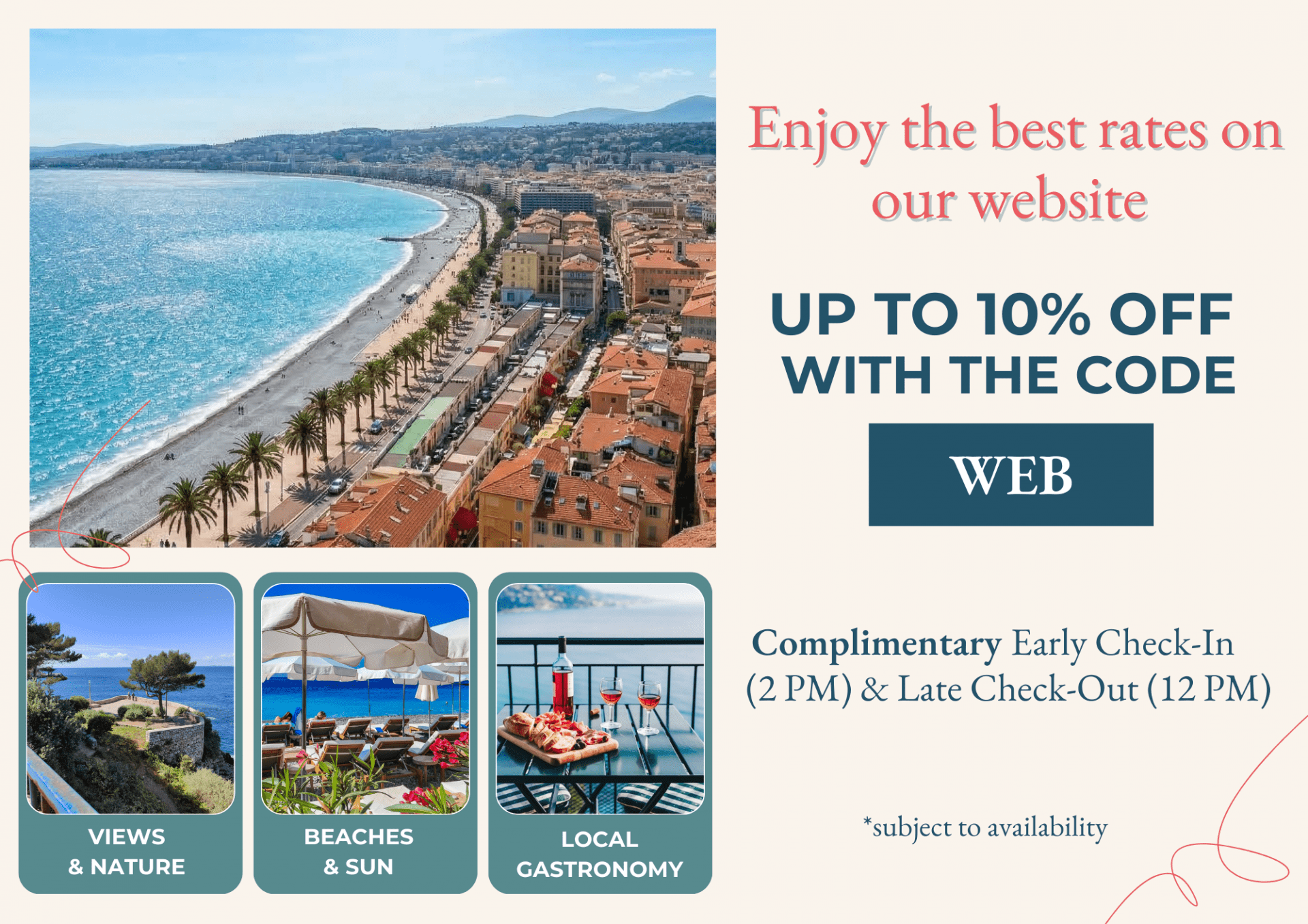 Hôtel de France Nice - Modèle photo unique (SALE09)