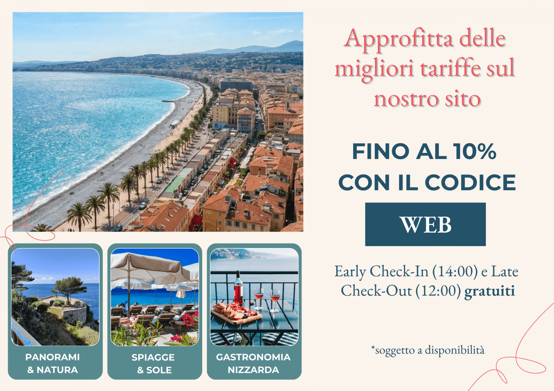 Hôtel de France Nice - Modèle photo unique (SALE09)