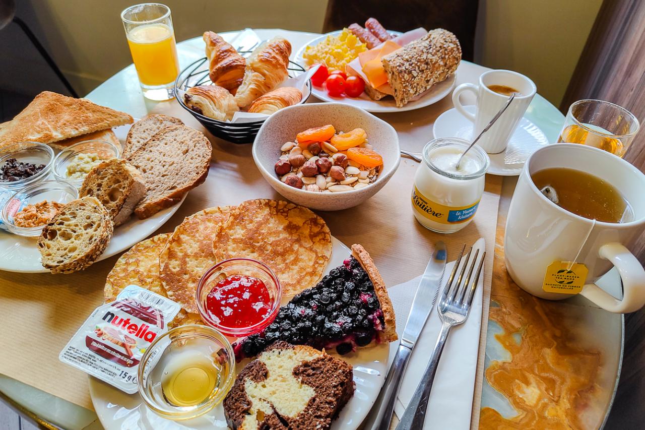 Hôtel de France Nice - Petit déjeuner sans gluten dans hotel proche Palais de le Méditerranée Hyatt Regency