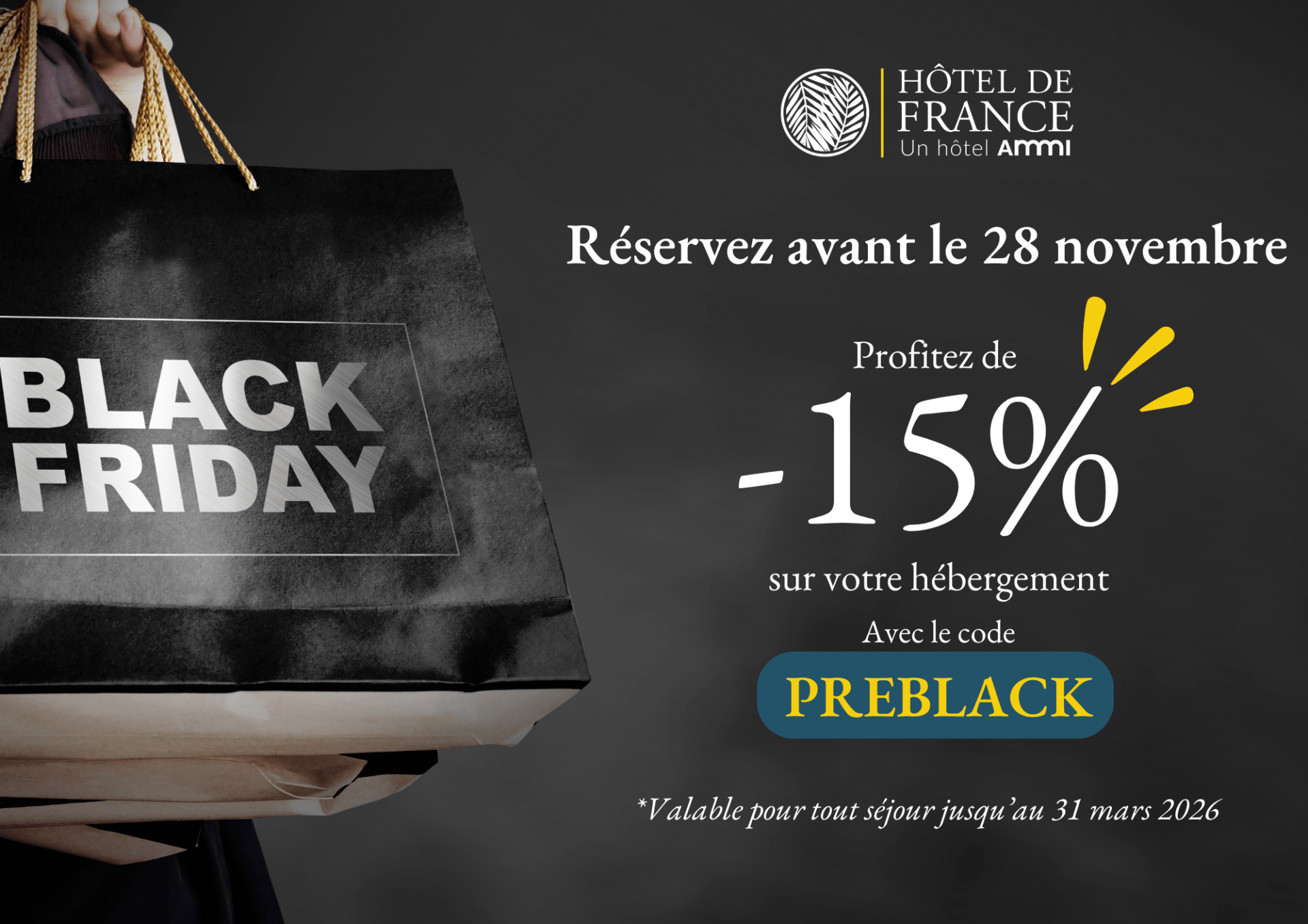 Hôtel de France Nice - PREBLACK 2025
