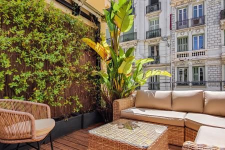 Hôtel de France Nice - Terrasse - Belle-Epoque-Viertel: das goldene Quadrat